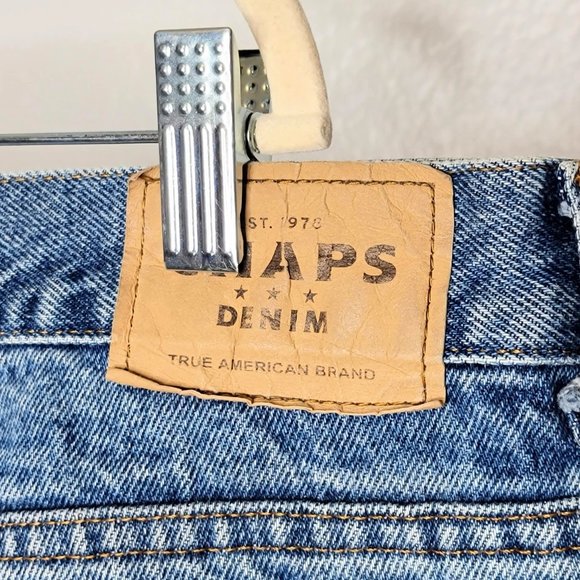 CHAPS Denim Men's Vintage 90s Relaxed Fit Blue Denim Jeans Size 42x32 - Picture 9 of 10